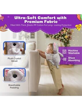 Baby Elephant Back Protector Harness - Gray- NEW- NEVER USED